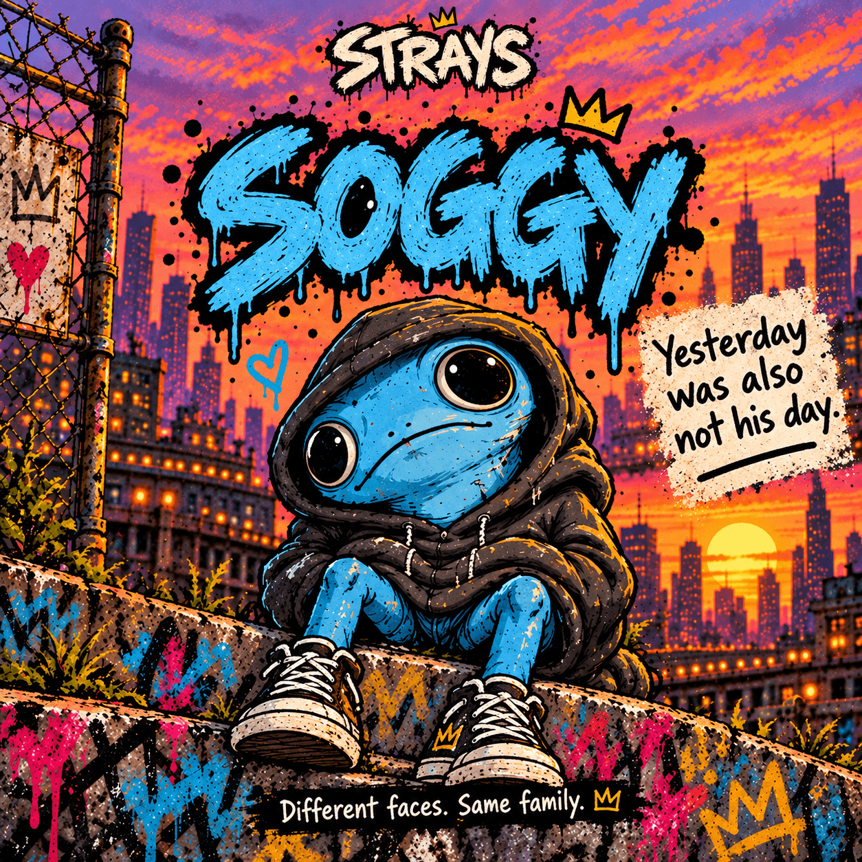 SOGGY: Yesterday was also not his day.